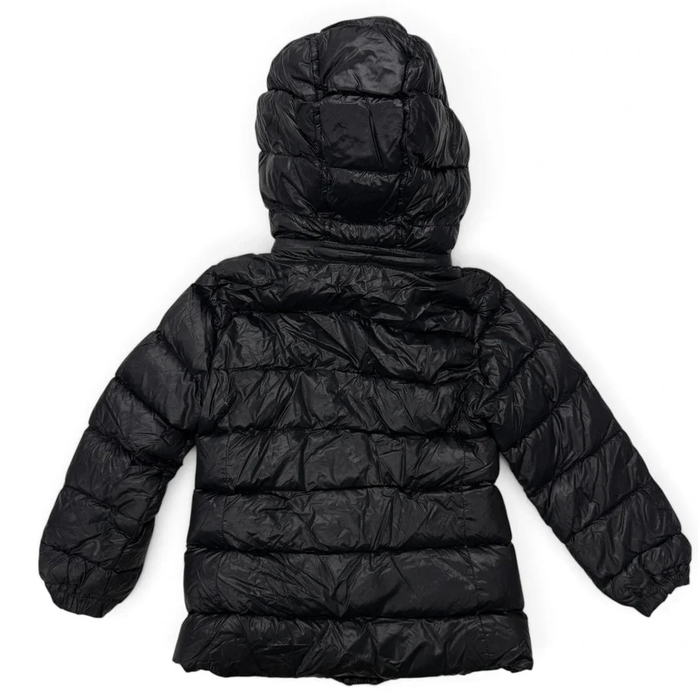 Polo Ralph Lauren Kids Black Down Quilted Puffer Jacket Hooded Size 6